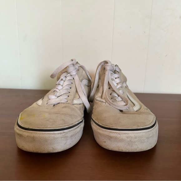 Vans Cream Old Skool Sneaker Men’s Size 7 Women’s Size 8.5 - Picture 4 of 9